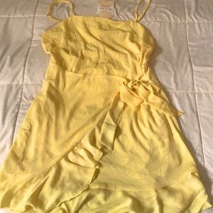 Altar’d state Britta pale banana dress